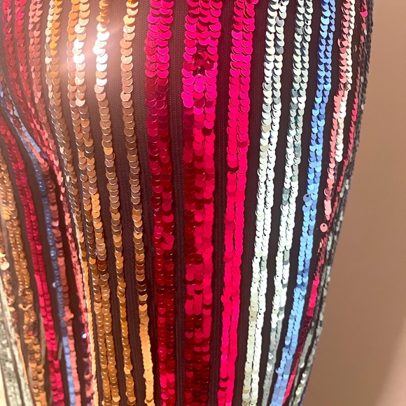 Sequin spaghetti straps multi color jump suit. - Picture 11 of 11